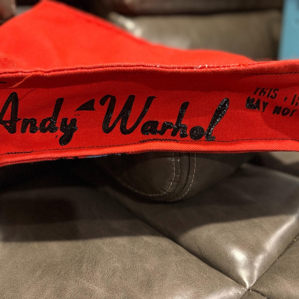 Andy Warhol Jackie O Red Tote Bag - Picture 12 of 13
